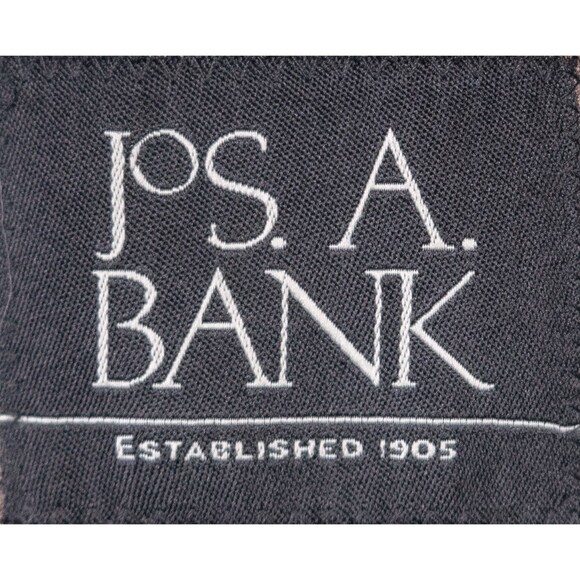 Jos A Bank Blazer Sz 40L Houndstooth Sports Coat Suit Jacket Wool Two Button EUC - Picture 10 of 13